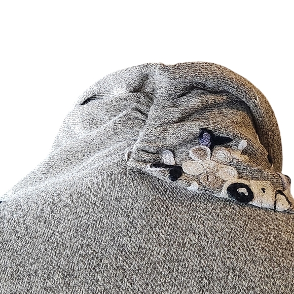 2/$30 Anthropologie Fig and Flower Open Front Embroidered Cardigan Floral Spring - Picture 6 of 11